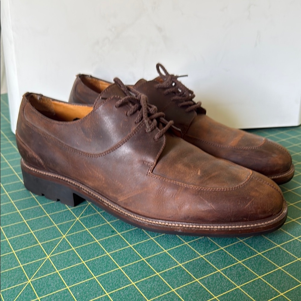 Men's Cole Haan Brown Leather Dress Shoes - 13